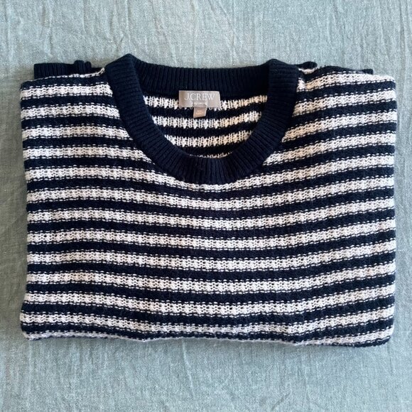 J.Crew Cashmere relaxed crewneck sweater in stripe - Picture 5 of 5
